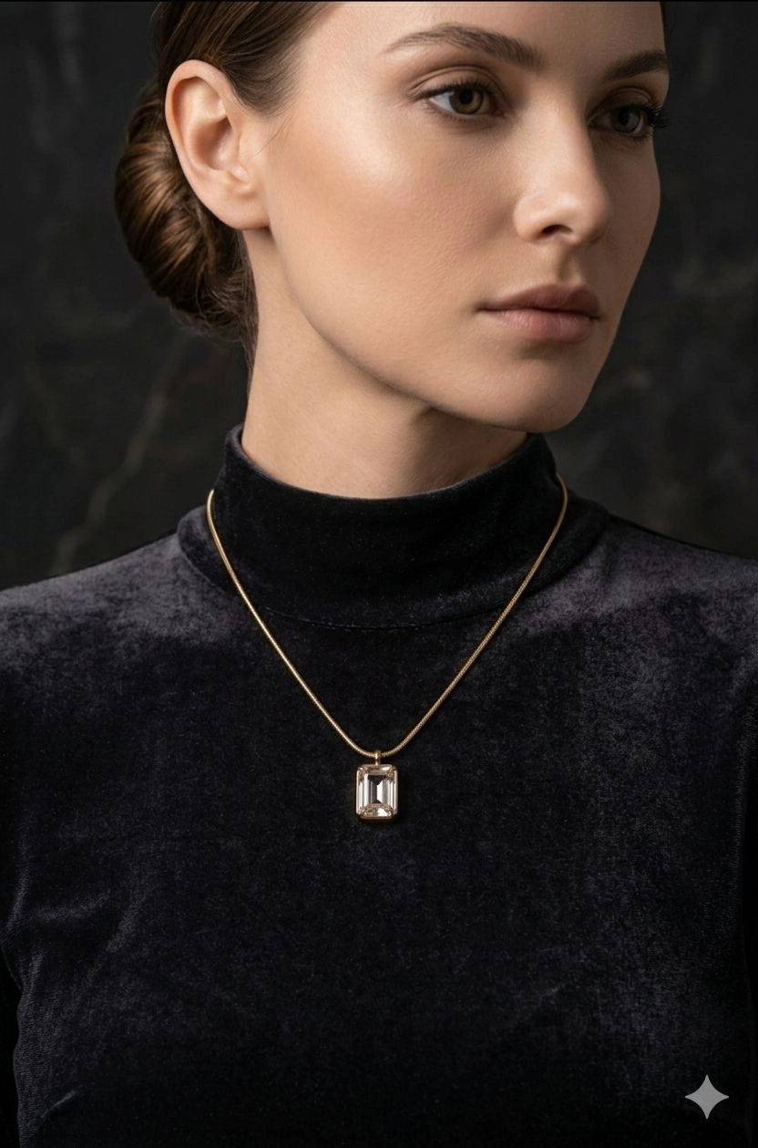 Emerald-Cut Radiance Pendant 2